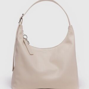 BAGGU Cream Hobo Shoulder Bag